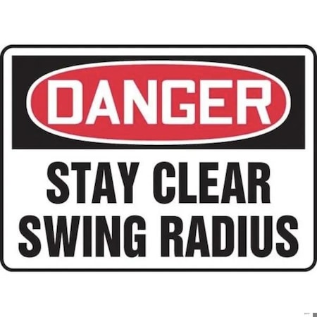 Accuform OSHA DANGER SAFETY SIGN  STAY CLEAR FRMEQM026VA FRMEQM026VA